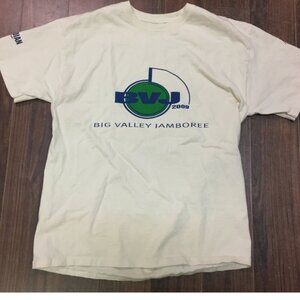 Big Valley Jamboree Concert 2009 Volunteer T Shirt Large Cotton Chest 38"